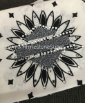 Biker Bling Bandana for the Harley Ladies - Choice of colors with Charcoal glitter shield