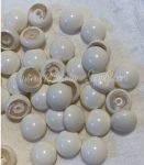 06mm IVORY Pearl Cabochon 5817 1/2 Drilled