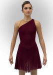Brad Griffies Skating Dress 2011 WINE with DANCE SKIRT Adult SMALL