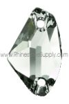 3256 BLACK DIAMOND 14mm Sew On GALACTIC Flatback
