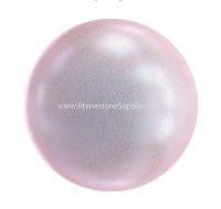 06mm Iridescent Dreamy Rose Pearl Cabochon 5817 1/2 Drilled
