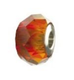 BeCharmed Briolette Bead RED MAGMA fits Pandora