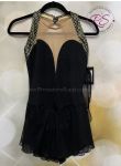 Brad Griffies Skating Dress 1713 BLACK with Gold Dots Adult SMALL