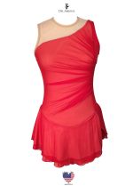 Del Arbour Skating Dress D119 RED Ladies 12-14